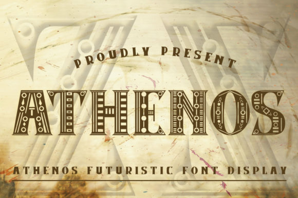 Athenos: A Futuristic Display Font for Bold and Creative Design
