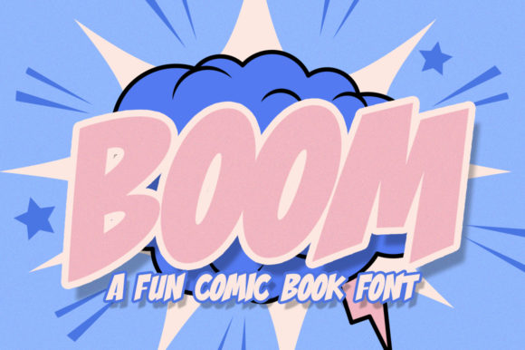 Boom Comic: A Stylish Font for Eye-Catching Designs
