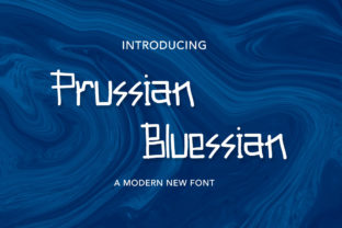 Discover the Charm of Prussian Bluessian: A Playful Font for Creative Expression