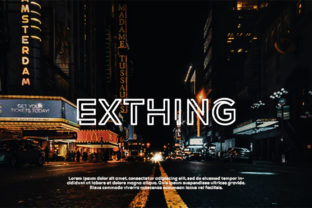 Exthing: A Simple and Modern Display Font for Every Design Need