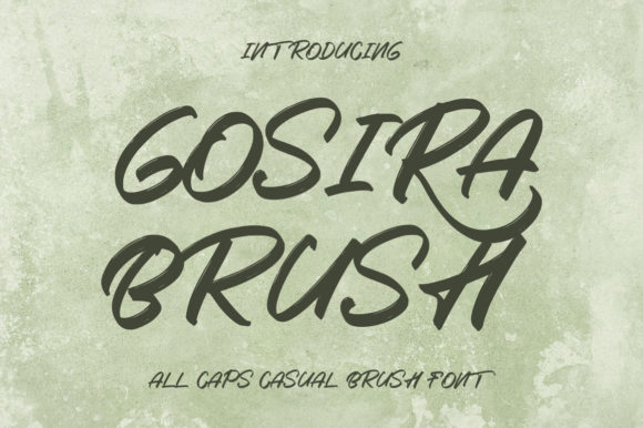 Gosira Brush: A Playful Font for Creative Projects and Branding