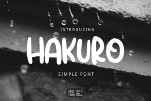 Hakuro Font: A Playful Touch for Modern Design