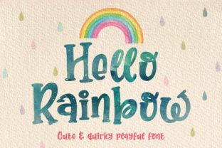 Hello Rainbow: A Playful Font for Creative Expression