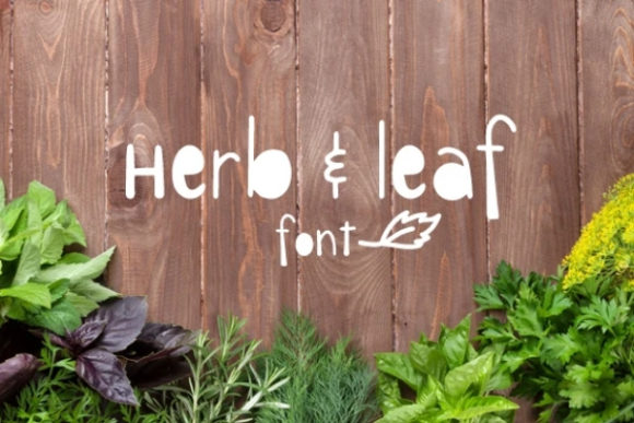Herb Leaf: A Playful Font for Creative Expression