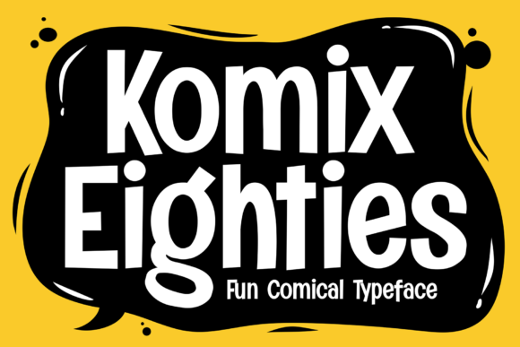 Komix Eighties: A Modern Calligraphic Font for Creative and Professional Use