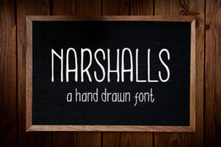 Narshalls: A Hand-Drawn Display Font with a Timeless Clean Feel