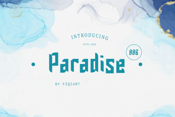 Paradise 886: A Modern Display Font for Design Excellence
