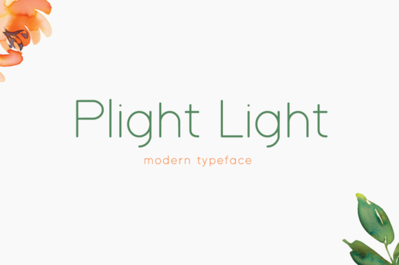 Plight Light: A Font That Elevates Design with Charm and Elegance